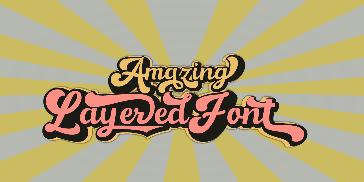 Hamble Extrude Font preview